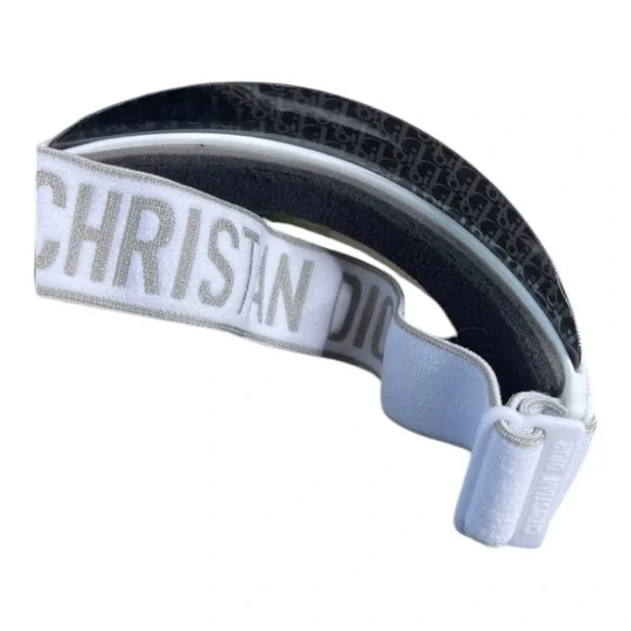 Dior White and black Visor Hat EUC - Picture 2 of 5